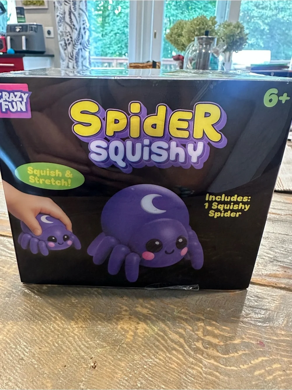 Spider Squishy Plush Toy - Purple fun crazy